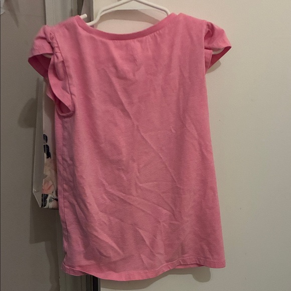 Carter's Pink Tee with Love and Floral Design Size 6 - Picture 2 of 4